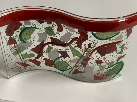 Red and Green Holiday Standing Display