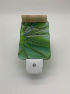 Green Fracture Night Light