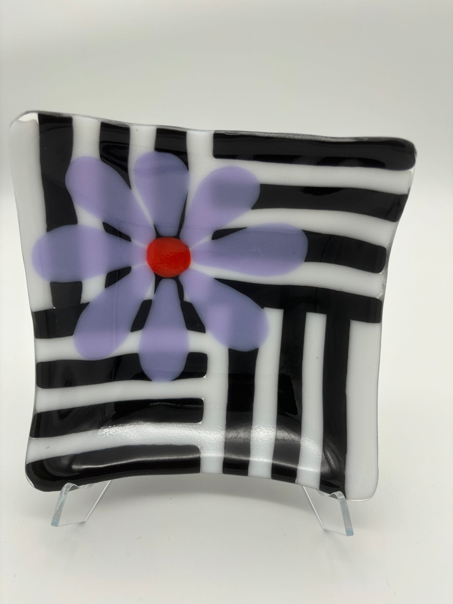 Black, white and aqua bowl