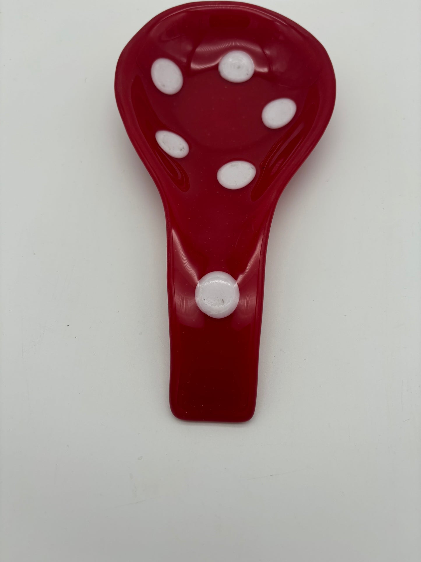 Red Polka Dot Spoon Rest