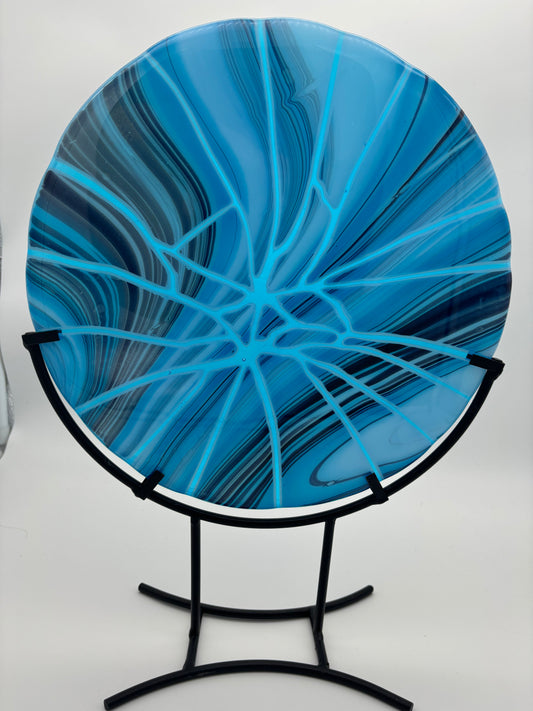 Aqua and Purple Fracture Display