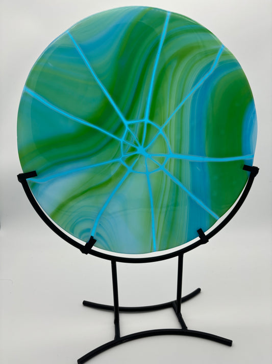 Spring Green and Aqua Fracture