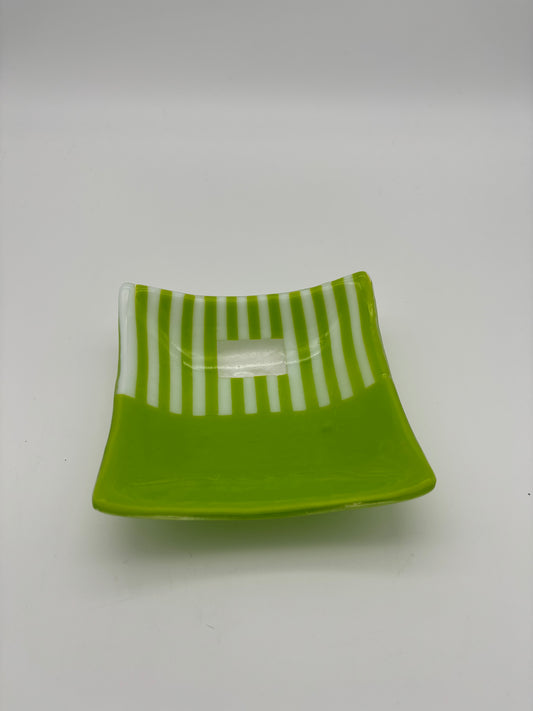 Spring green and white bowl