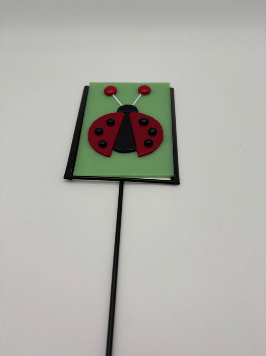 Lady Bug Garden Stake
