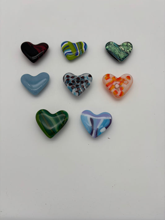 Heart shaped refrigerator magnets