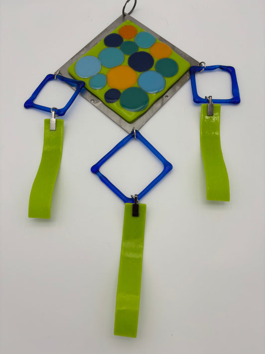 Spring green wind chime