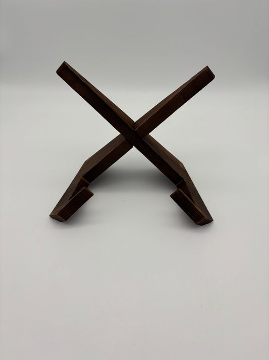2 piece wood stand